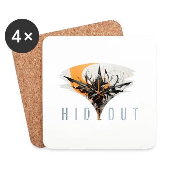 hideout - Untersetzer (4er-Set) - Weiß - Vorne