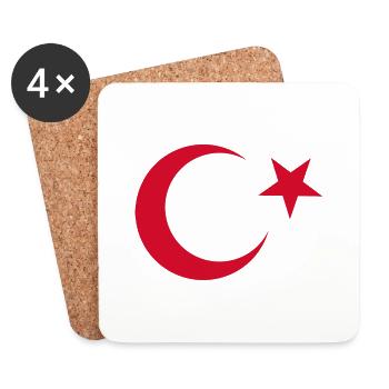 I Love Turkey, Elegance Style Design T-Shirt - Coasters (set of 4) - white - Front