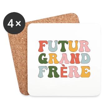 Future big brother - future big brother announcement - Coasters (set of 4) - white - Front