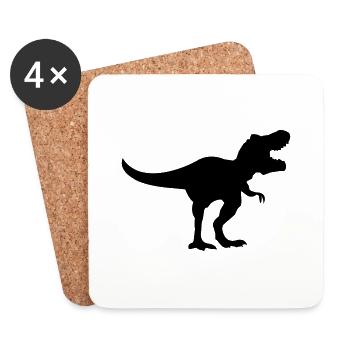 Dinosaur Trex - Coasters (set of 4) - white - Front
