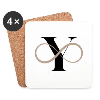 Infinite Letter - Coasters (set of 4) - white - Front