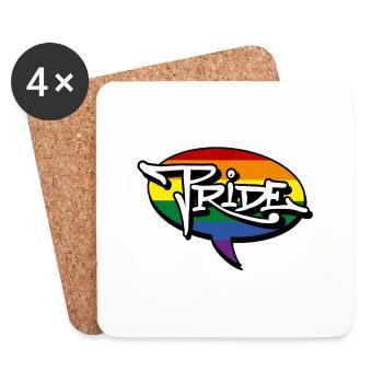 Pride! - Untersetzer (4er-Set) - Weiß - Vorne