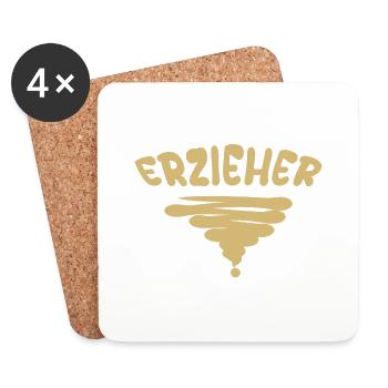 Educator as a profession - Coasters (set of 4) - white - Front