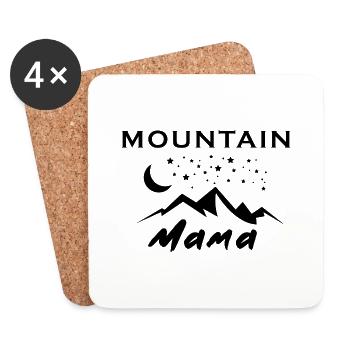Randonnée Randonnée Sports Montagne - Dessous de verre (lot de 4) - blanc - Devant