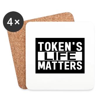 Token's Life Matters - Dessous de verre (lot de 4) - blanc - Devant