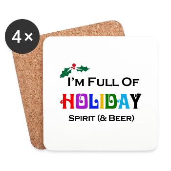Im Full Of Holiday Spirit Beer - Untersetzer (4er-Set) - Weiß - Vorne