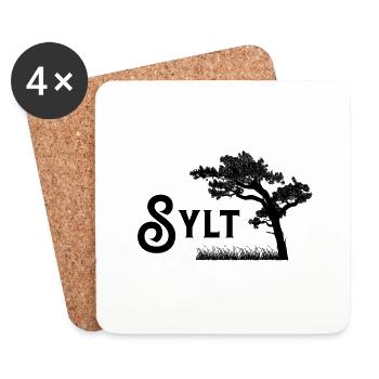 Sylt - Untersetzer (4er-Set) - Weiß - Vorne