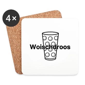 Woischdross - Untersetzer (4er-Set) - Weiß - Vorne