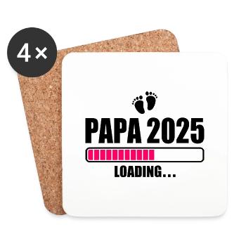 Papa 2025 - Coasters (set of 4) - white - Front
