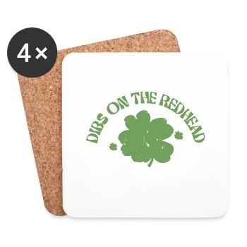 Dibs on the redhead adorable and humorous. - Coasters (set of 4) - white - Front