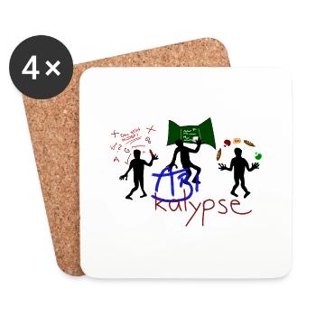 ABIkalypse - Untersetzer (4er-Set) - Weiß - Vorne