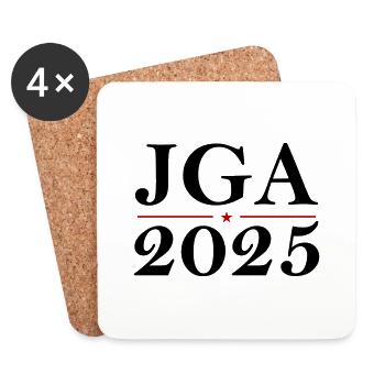 JGA 2025 - Untersetzer (4er-Set) - Weiß - Vorne