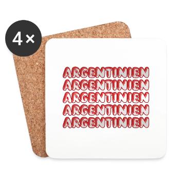 Travel Argentina - Coasters (set of 4) - white - Front