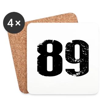 89 Number Leotard - Coasters (set of 4) - white - Front
