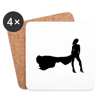 Model - Coasters (set of 4) - white - Front
