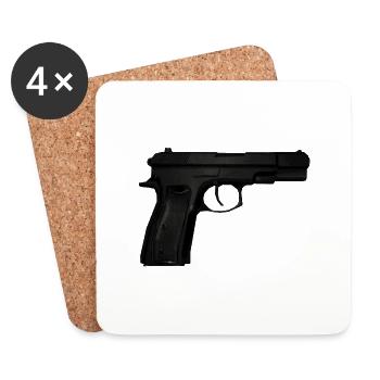 weapon16 - Untersetzer (4er-Set) - Weiß - Vorne