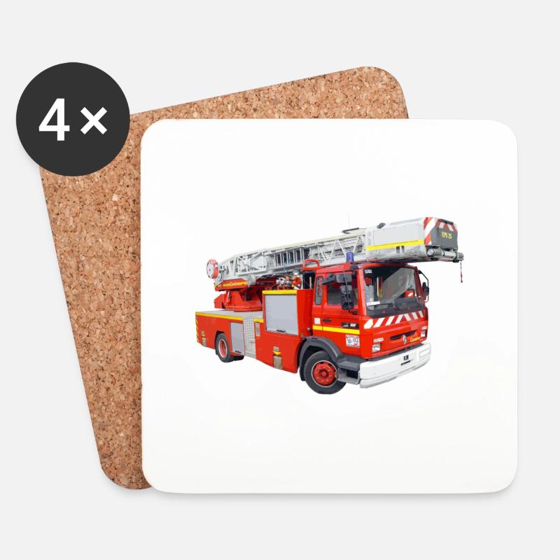 pompier EPA - Untersetzer (4er-Set) - Weiß