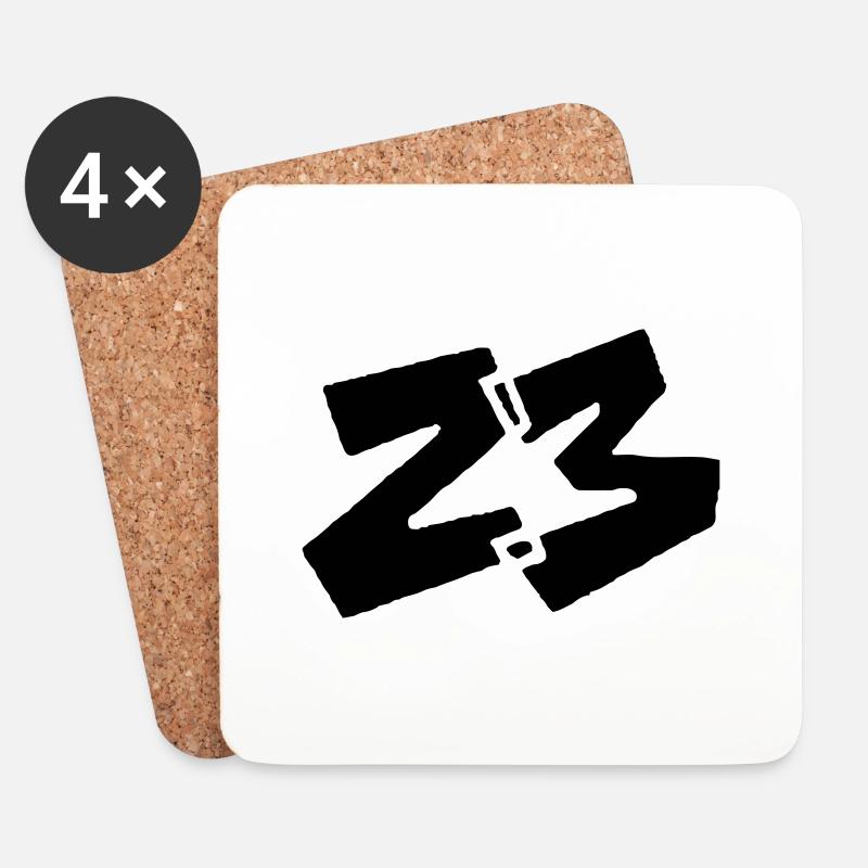 rzhw_23blok - Untersetzer (4er-Set) - Weiß
