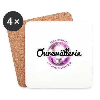 Ourewällerin - Untersetzer (4er-Set) - Weiß - Vorne