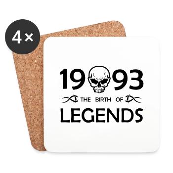Legends 1993 - Untersetzer (4er-Set) - Weiß - Vorne