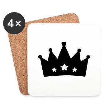 Krone (crown) 05.0 - Untersetzer (4er-Set) - Weiß - Vorne