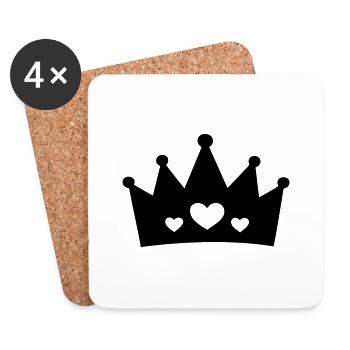 Krone (crown) 05.2 - Untersetzer (4er-Set) - Weiß - Vorne