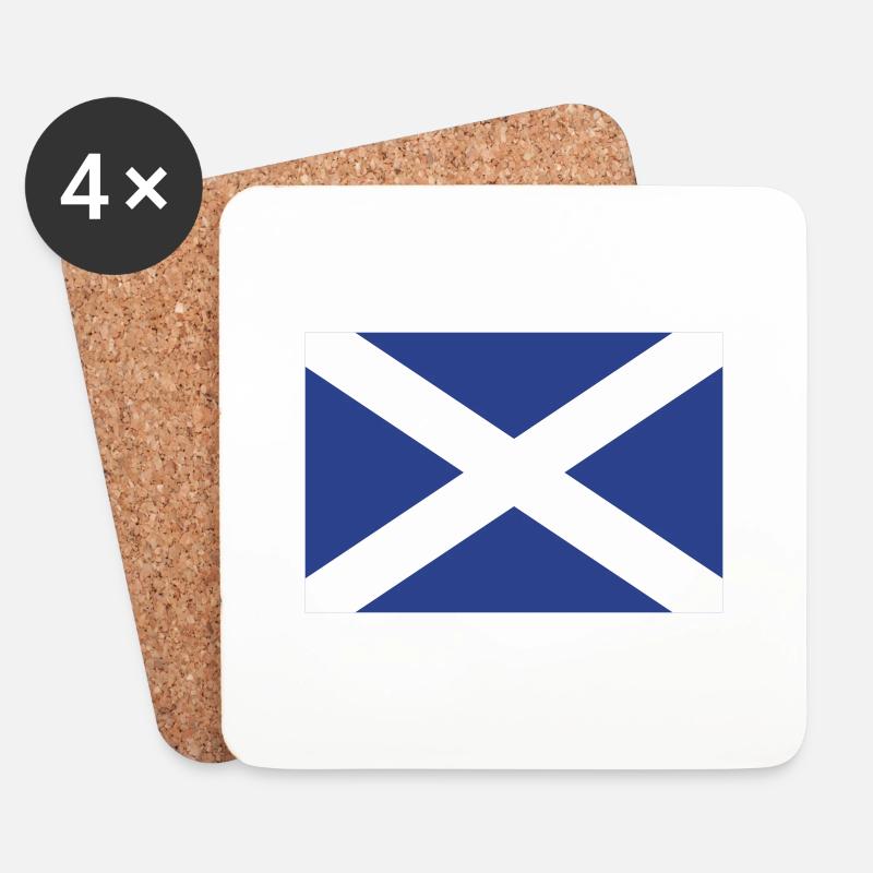 scotland flag - Untersetzer (4er-Set) - Weiß