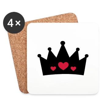 Krone (crown) 05.3 - Untersetzer (4er-Set) - Weiß - Vorne