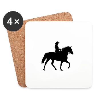 Rocky Mountain Horse Gait Tölt - Untersetzer (4er-Set) - Weiß - Vorne