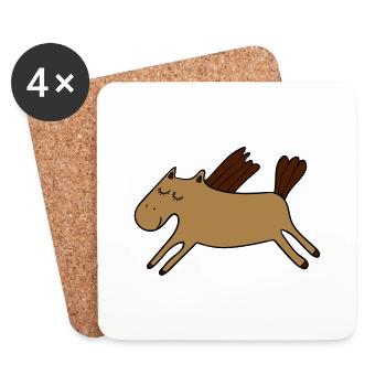 Pony - Untersetzer (4er-Set) - Weiß - Vorne