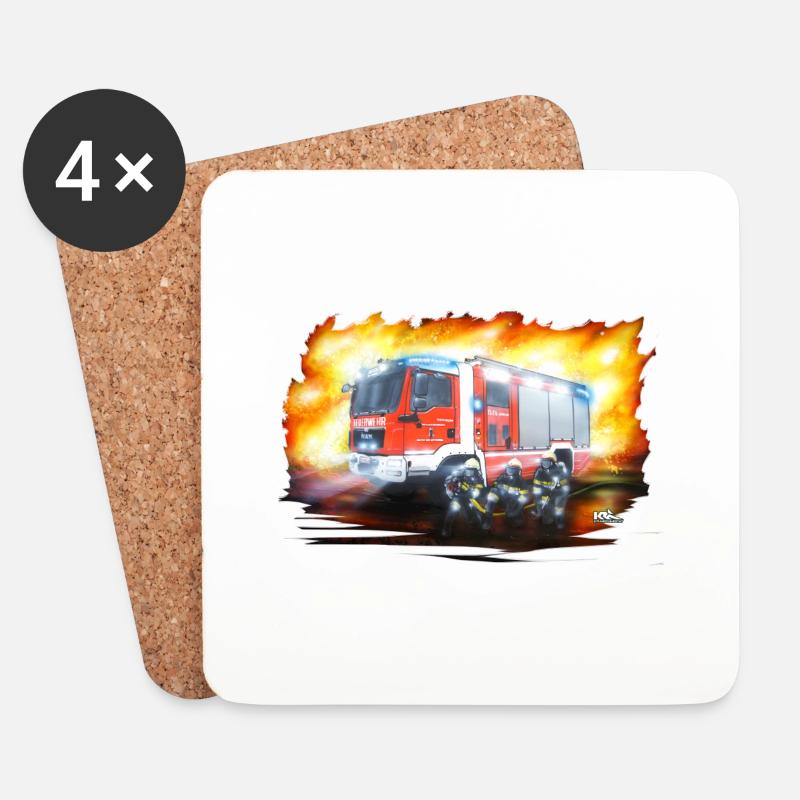 TLFA ohne Schrift - Untersetzer (4er-Set) - Weiß