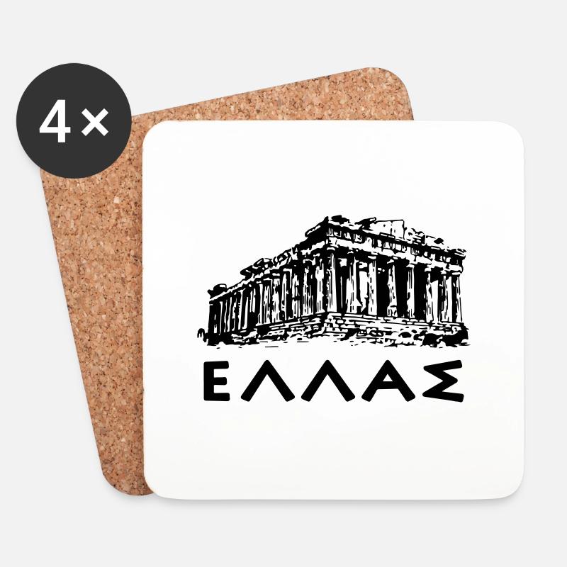 ellas - Coasters (set of 4) - white