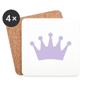 Crown - Coasters (set of 4) - white - Front