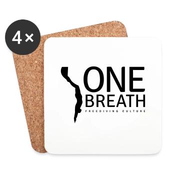 One Breath (custom color) - Untersetzer (4er-Set) - Weiß - Vorne