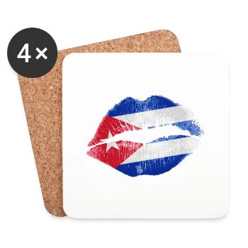 Kiss (Cuba) - Coasters (set of 4) - white - Front