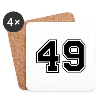 49 - Coasters (set of 4) - white - Front