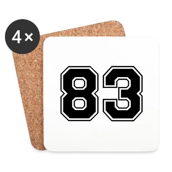 83 - Coasters (set of 4) - white - Front