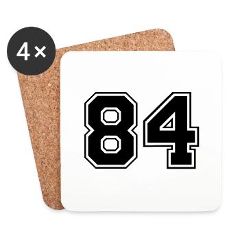 84 - Untersetzer (4er-Set) - Weiß - Vorne