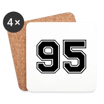 95 - Dessous de verre (lot de 4) - blanc - Devant