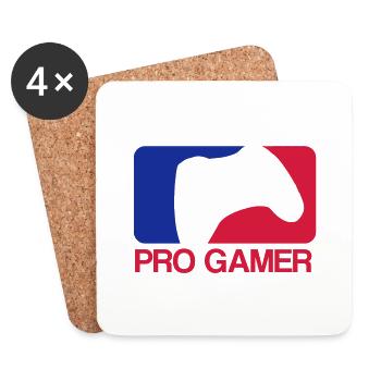PRO GAMER - Coasters (set of 4) - white - Front