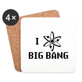 i_heart_big_bang - Coasters (set of 4) - white - Front