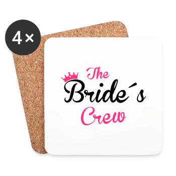 the bride´s crew - Untersetzer (4er-Set) - Weiß - Vorne