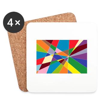ABSTRACT 23-05-2018 - Coasters (set of 4) - white - Front