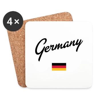Germany - Untersetzer (4er-Set) - Weiß - Vorne