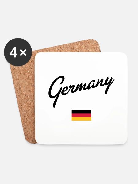 Germany - Untersetzer (4er-Set) - Weiß
