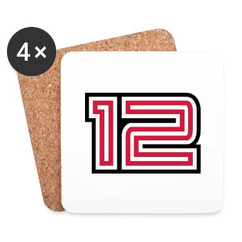 12_style_design - Coasters (set of 4) - white - Front