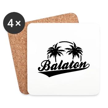 Lake Balaton Hungary - Coasters (set of 4) - white - Front