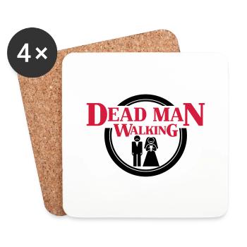 Dead Man Walking - Untersetzer (4er-Set) - Weiß - Vorne