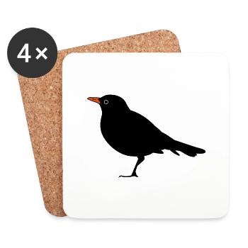 Bird - Untersetzer (4er-Set) - Weiß - Vorne