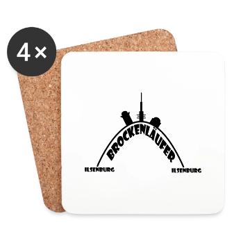 Brocken Run Ilsenburg - Dessous de verre (lot de 4) - blanc - Devant